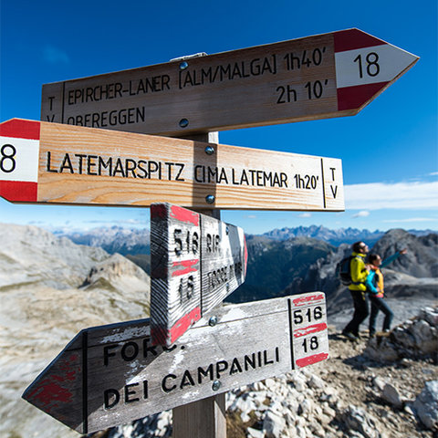 Der Latemar im UNESCO Weltnaturerbe Dolomiten